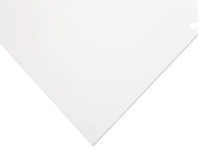 Polyester Sheet 2050 x 1250 x 1.0mm Opaque White (2 Side Glossy) (APET)