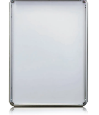 Snap Frame Silver A3 size Curved Chrome Corner 25mm Profile