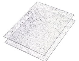 Textured PC Sheets -Polycarbonate 3000 x 2050 x 2.0mm Clear Textured Sheet