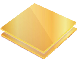 Mirror Sheets -Acrylic 1220 x 2440 x 2.0 mm Gold Mirror - 1300