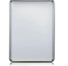 Snap Frame Silver B2 Size Curved Chrome Corner 25mm Profile